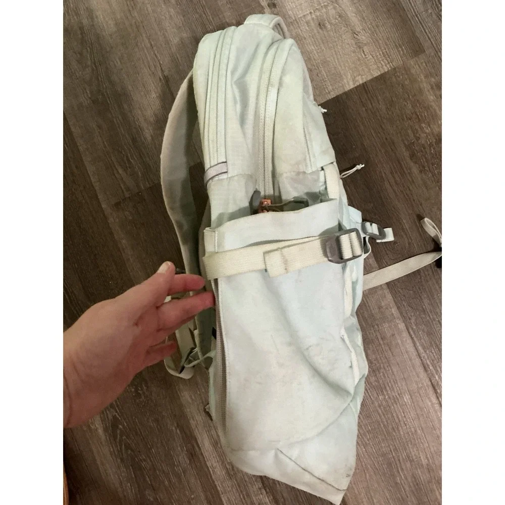 THE NORTH FACE Laptop Backpack Blue Worn STAINED